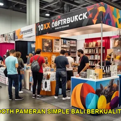 booth pameran simple bali berkualitas